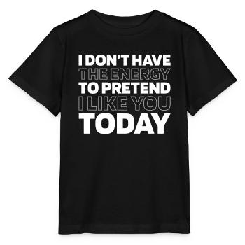 Schwarzer Humor Funny Quote Saying - Stanley/Stella Kinder T-Shirt MINI CREATOR  - Schwarz - Vorne - Mikhail (115cm)