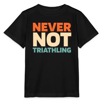 Triathlon Triathlet - Stanley/Stella Kinder T-Shirt MINI CREATOR  - Schwarz - Vorne - Mikhail (115cm)