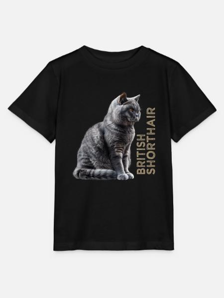 British shorthair - Stanley/Stella Kinder T-Shirt MINI CREATOR - Schwarz