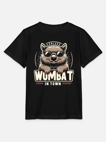 Feeling Wombat-Tastic Heute - Lustiger Wombat - Stanley/Stella Kinder T-Shirt MINI CREATOR  - Schwarz