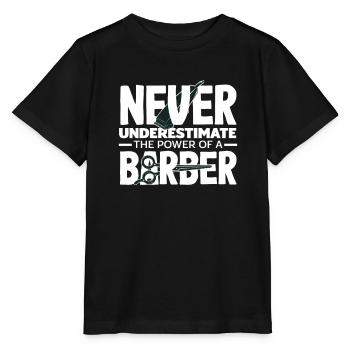 Barber Herren Friseur Frisör - Stanley/Stella Kinder T-Shirt MINI CREATOR  - Schwarz - Vorne - Mikhail (115cm)