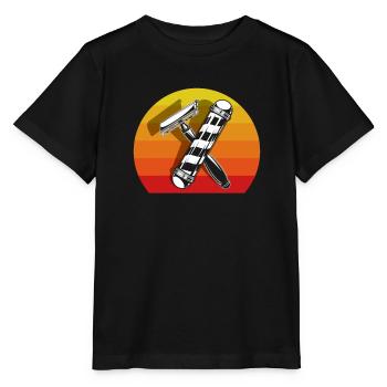Barber Herren Friseur Frisör - Stanley/Stella Kinder T-Shirt MINI CREATOR  - Schwarz - Vorne - Mikhail (115cm)
