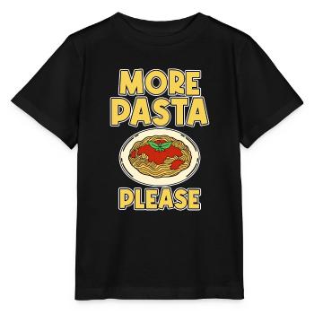 More Pasta Please 2 - Stanley/Stella Kinder T-Shirt MINI CREATOR  - Schwarz - Vorne - Mikhail (115cm)