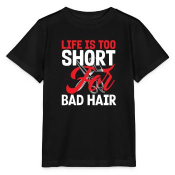 Barber Herren Friseur Frisör - Stanley/Stella Kinder T-Shirt MINI CREATOR  - Schwarz - Vorne - Mikhail (115cm)
