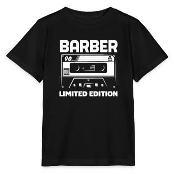 Barber Herren Friseur Frisör - Stanley/Stella Kinder T-Shirt MINI CREATOR  - Schwarz - Vorne - Mikhail (115cm)