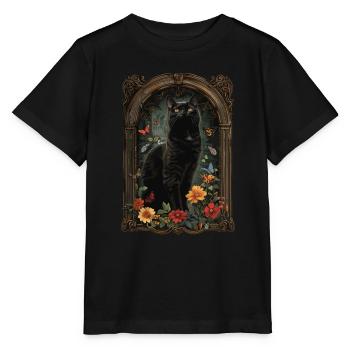 Chat de Bombay - T-shirt bio MINI CREATOR Stanley/Stella Enfant - noir - Devant - Mikhail (115cm)