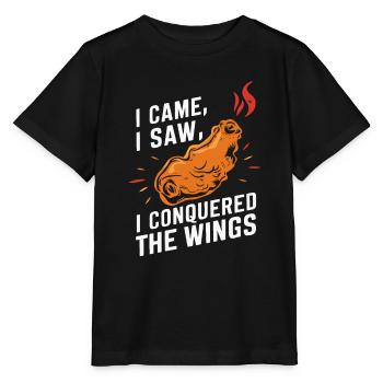 Hot Chicken Wings Spicy Wings Buffalo Wings - Stanley/Stella Kinder T-Shirt MINI CREATOR  - Schwarz - Vorne - Mikhail (115cm)