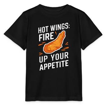 Hot Chicken Wings Spicy Wings Buffalo Wings - Stanley/Stella Kinder T-Shirt MINI CREATOR  - Schwarz - Vorne - Mikhail (115cm)