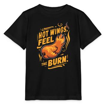 Hot Chicken Wings Spicy Wings Buffalo Wings - Stanley/Stella Kinder T-Shirt MINI CREATOR  - Schwarz - Vorne - Mikhail (115cm)
