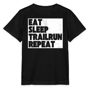 Trail Running Trail Run Traillauf Laufsport - Stanley/Stella Kinder T-Shirt MINI CREATOR  - Schwarz - Vorne - Mikhail (115cm)