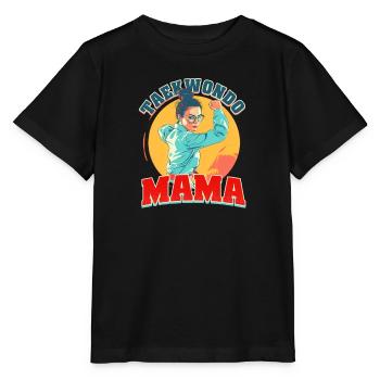 Taekwondo Mom Taekwondo Mama - Stanley/Stella Kinder T-Shirt MINI CREATOR  - Schwarz - Vorne - Mikhail (115cm)
