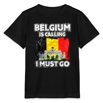 Belgium - Stanley/Stella MINI CREATOR Kids’ T-Shirt - black - Front - Mikhail (115cm)
