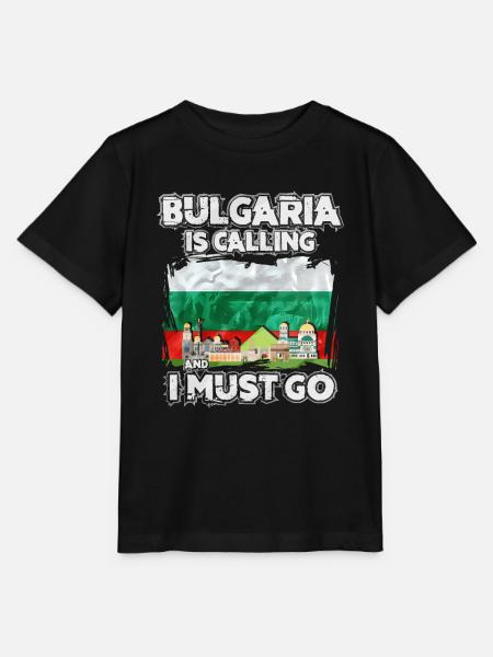 Bulgarien - Stanley/Stella Kinder T-Shirt MINI CREATOR  - Schwarz