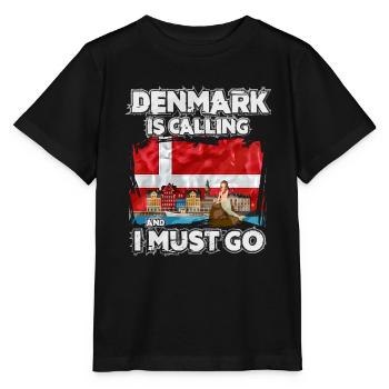 Denmark - Stanley/Stella MINI CREATOR Kids’ T-Shirt - black - Front - Mikhail (115cm)