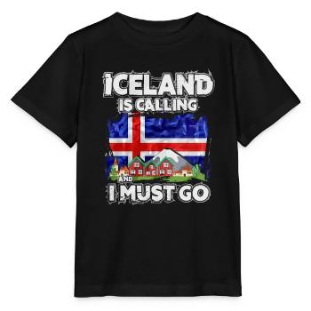 Islande - T-shirt bio MINI CREATOR Stanley/Stella Enfant - noir - Devant - Mikhail (115cm)