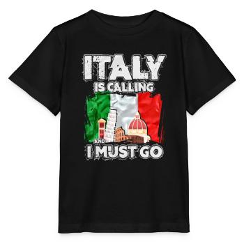 Italy - Stanley/Stella MINI CREATOR Kids’ T-Shirt - black - Front - Mikhail (115cm)