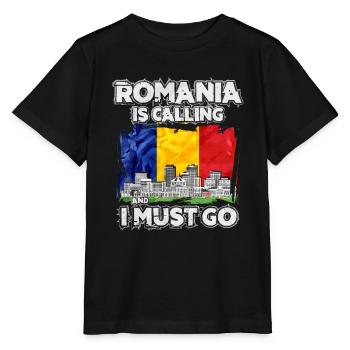 Roumanie - T-shirt bio MINI CREATOR Stanley/Stella Enfant - noir - Devant - Mikhail (115cm)