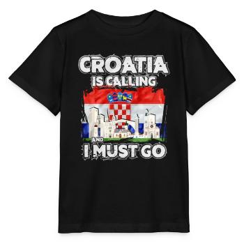 Croatia - Stanley/Stella MINI CREATOR Kids’ T-Shirt - black - Front - Mikhail (115cm)