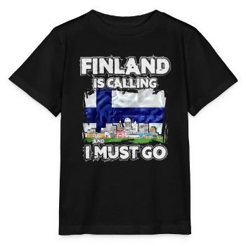 Finland - Stanley/Stella MINI CREATOR Kids’ T-Shirt - black - Front - Mikhail (115cm)