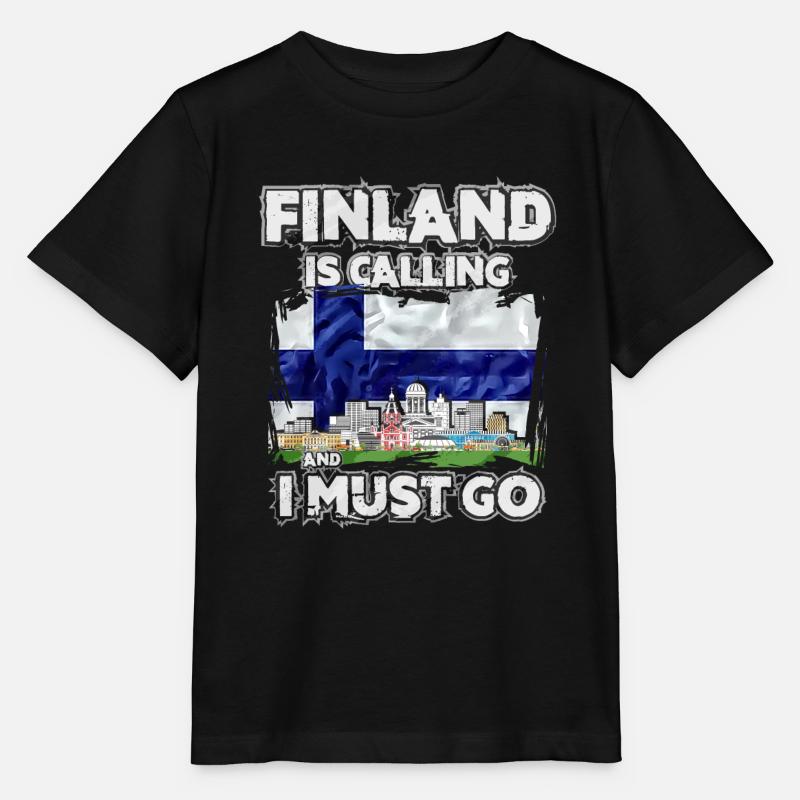 Finnland - Stanley/Stella Kinder T-Shirt MINI CREATOR  - Schwarz