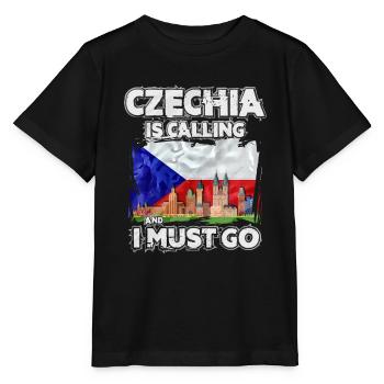 Tchéquie - T-shirt bio MINI CREATOR Stanley/Stella Enfant - noir - Devant - Mikhail (115cm)