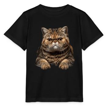 Exotic Shorthair - Stanley/Stella MINI CREATOR Kids’ T-Shirt - black - Front - Mikhail (115cm)