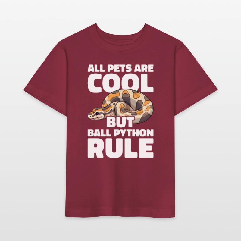 Boule de banane Python Herpétologiste Boule de corail T-shirt bio MINI CREATOR Stanley/Stella Enfant