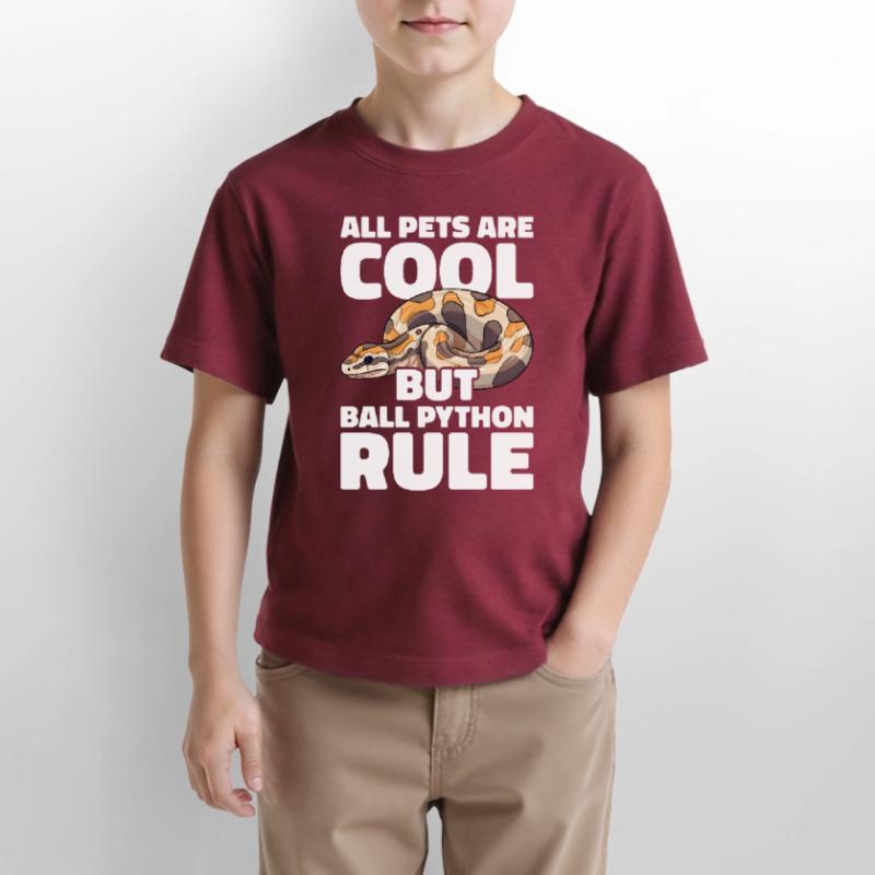 Boule de banane Python Herpétologiste Boule de corail T-shirt bio MINI CREATOR Stanley/Stella Enfant