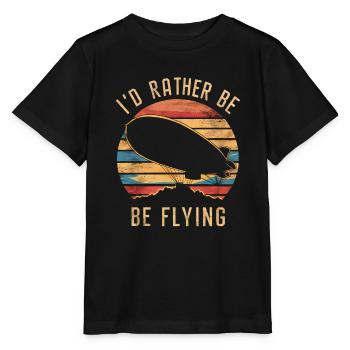 Luftschiff Zeppelin Geschenk - Stanley/Stella Kinder T-Shirt MINI CREATOR  - Schwarz - Vorne - Mikhail (115cm)