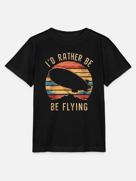 Luftschiff Zeppelin Geschenk - Stanley/Stella Kinder T-Shirt MINI CREATOR - Schwarz