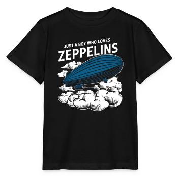 Luftschiff Zeppelin Geschenk - Stanley/Stella Kinder T-Shirt MINI CREATOR  - Schwarz - Vorne - Mikhail (115cm)
