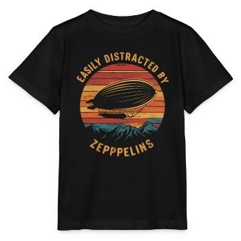 Luftschiff Zeppelin Geschenk - Stanley/Stella Kinder T-Shirt MINI CREATOR  - Schwarz - Vorne - Mikhail (115cm)