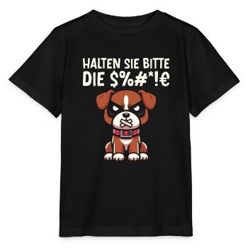 Boxer Chien Boxer allemand Boxer - T-shirt bio MINI CREATOR Stanley/Stella Enfant - noir - Devant - Mikhail (115cm)