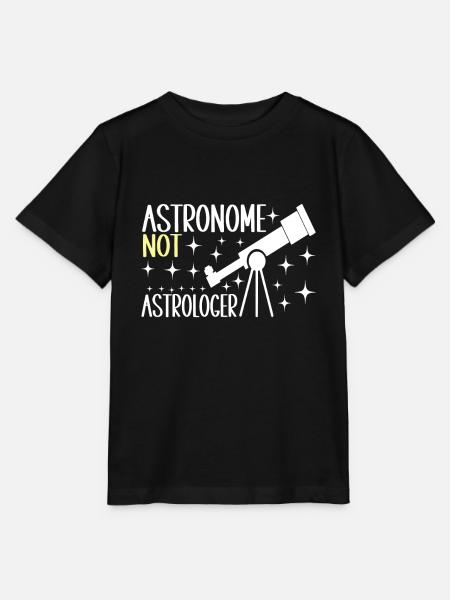 Astronom Astronomie - Stanley/Stella Kinder T-Shirt MINI CREATOR  - Schwarz