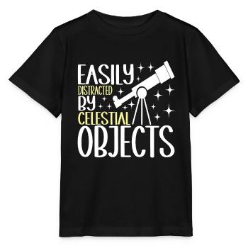 Astronomie astronome - T-shirt bio MINI CREATOR Stanley/Stella Enfant - noir - Devant - Mikhail (115cm)