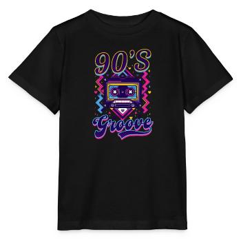 90er R&B 90er Jahre Groove - Stanley/Stella Kinder T-Shirt MINI CREATOR  - Schwarz - Vorne - Mikhail (115cm)