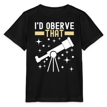 Astronomie astronome - T-shirt bio MINI CREATOR Stanley/Stella Enfant - noir - Devant - Mikhail (115cm)