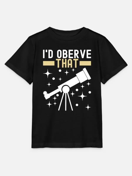 Astronom Astronomie - Stanley/Stella Kinder T-Shirt MINI CREATOR - Schwarz