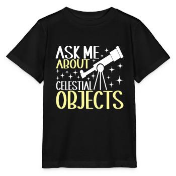 Astronomie astronome - T-shirt bio MINI CREATOR Stanley/Stella Enfant - noir - Devant - Mikhail (115cm)