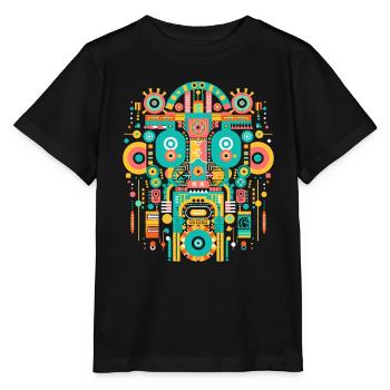 Dieu Maya Mythologie Maya Itzamna - T-shirt bio MINI CREATOR Stanley/Stella Enfant - noir - Devant - Mikhail (115cm)