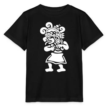 Dieu Maya Mythologie Maya Hunab Ku - T-shirt bio MINI CREATOR Stanley/Stella Enfant - noir - Devant - Mikhail (115cm)
