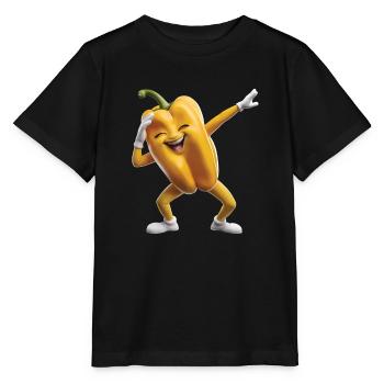 Paprika Geschenk - Stanley/Stella Kinder T-Shirt MINI CREATOR  - Schwarz - Vorne - Mikhail (115cm)