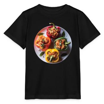 Paprika Geschenk - Stanley/Stella Kinder T-Shirt MINI CREATOR  - Schwarz - Vorne - Mikhail (115cm)