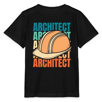 Architecte Architecture - T-shirt bio MINI CREATOR Stanley/Stella Enfant - noir - Devant - Mikhail (115cm)
