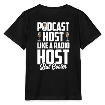 Podcast Host Podcaster Podcasting Podcast Listener - Stanley/Stella MINI CREATOR Kids’ T-Shirt - black - Front - Mikhail (115cm)