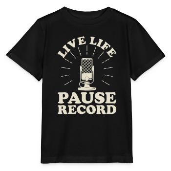 Podcast Host Podcaster Podcasting Podcast Listener - Stanley/Stella MINI CREATOR Kids’ T-Shirt - black - Front - Mikhail (115cm)