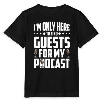 Podcast Host Podcaster Podcasting Podcast Listener - Stanley/Stella MINI CREATOR Kids’ T-Shirt - black - Front - Mikhail (115cm)