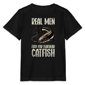 Catfish Angler Catfish Catfishing Catfish Fishing - Stanley/Stella MINI CREATOR Kids’ T-Shirt - black - Front - Mikhail (115cm)