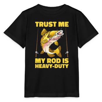 Catfish Angler Catfish Catfishing Catfish Fishing - Stanley/Stella MINI CREATOR Kids’ T-Shirt - black - Front - Mikhail (115cm)