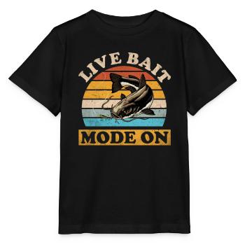 Catfish Angler Catfish Catfishing Catfish Fishing - Stanley/Stella MINI CREATOR Kids’ T-Shirt - black - Front - Mikhail (115cm)